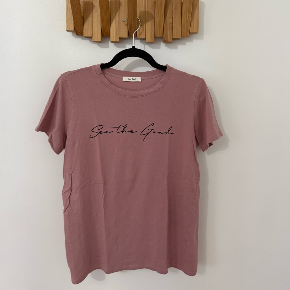 Women’s ‘See the good’ t-shirt, Size S